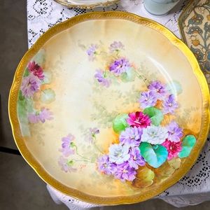 Ginori Golden Hand Painted Plate